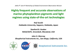 Highly frequent and accurate observations of marine phytoplankton