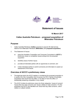 Caltex Australia Petroleum – proposed - Public registers