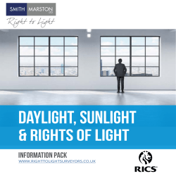 daylight, sunlight - Smith Marston Right to Light Surveyors