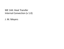 Heat Transfer Internal Convection - CEMS Home