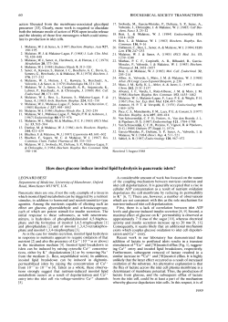 How does glucose induce inositol lipid hydrolysis in pancreatic islets?