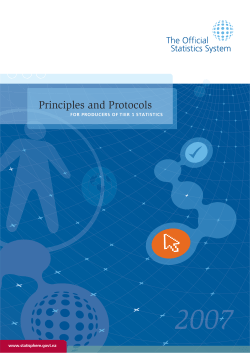 OSS Principles and Protocols - United Nations Statistics Division