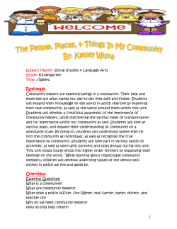 My Community Helper Book By