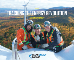 CANADA EDITION 2014 - Clean Energy Canada