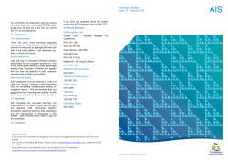 Inside this information bulletin