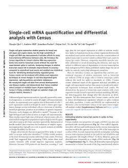 single-cell mrnA quantification and differential