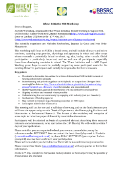 Read - Wheat Initiative
