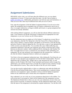 Assignment Submissions