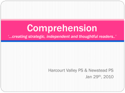 Comprehension - Goldfields Literacy Wiki