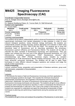 M4425 Imaging Fluorescence Spectroscopy (CAI)