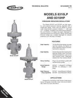 MODELS 8310LP AND 8310HP