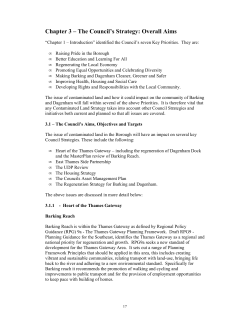 Chapter 3 &ndash; The Council`s Strategy: Overall Aims