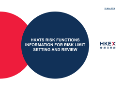 hkats risk functions information for risk limit setting and review