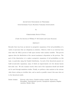 Asymptotic Expansions of Processes with Extreme Value Random