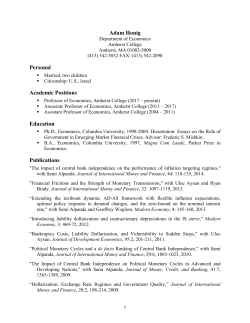 Adam Honig Personal Academic Positions