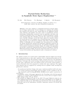 Partial-Order Reduction in Symbolic State Space Exploration? ??