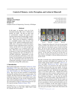 Control of Memory, Active Perception, and Action