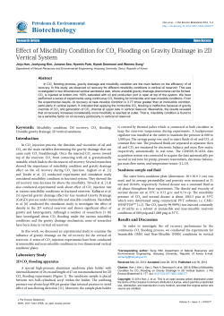 Effect of Miscibility Condition for CO2 Flooding on Gravity Drainage