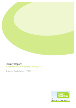 Inquiry report Nanyuki Show Ground(NSG) Canteen/Bar