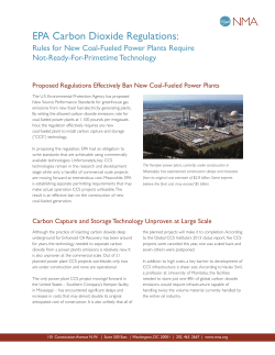 EPA Carbon Dioxide Regulations