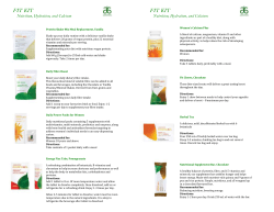 Fit Kit Instructions for Women (Nutrition, Hydration