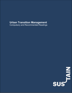 Urban Transition Management Reading List