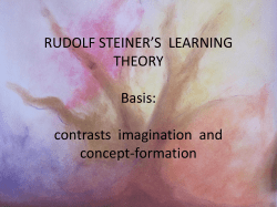 contrasts imagination and concept-formation