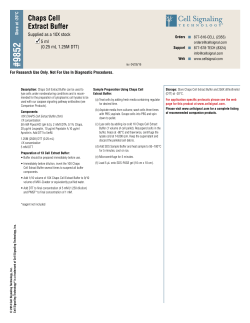 Chaps Cell Extract Buffer - Cell Signaling Technology