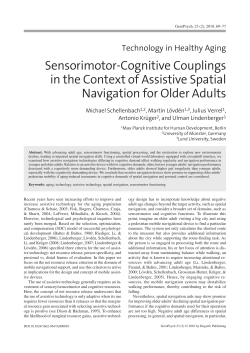 Sensorimotor-Cognitive Couplings in the Context of Assistive Spatial