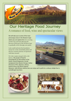 Our Heritage Food Journey A romance of food, wine and