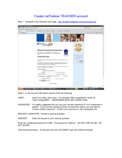 Create netTrekker TEACHER account