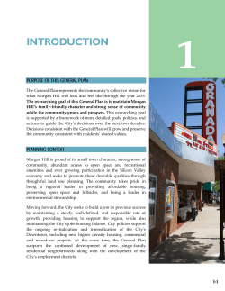 The General Plan represents the community`s collective vision for