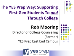 The YES Prep Way: Supporting First