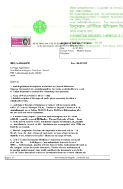 hindustan organic chemicals ltd - (HOCL)
