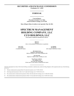 spectrum management holding company, llc cco - corporate