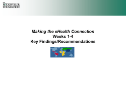 Unlocking the eHealth Market: Innovative Business and Financing