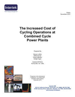 The Increased Cost of Cycling Operations at