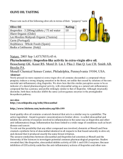 Olive Oil Tasting - A Taste of Chemistry