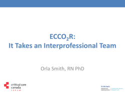 ECCO R: It Takes an Interprofessional Team