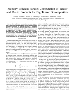 Memory-Efficient Parallel Computation of Tensor