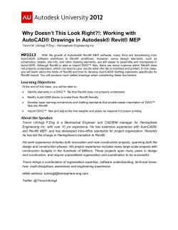 Part 1: Linking AutoCAD&reg; Drawings into Revit