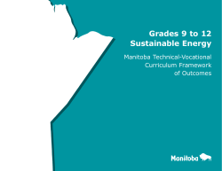 Grades 9 to 12 Sustainable Energy