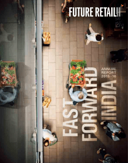 Annual Report 2015-16 - Future Retail Limited