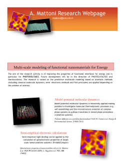 Semi-empirical electronic calculations