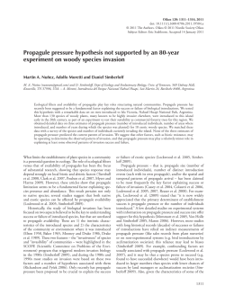 Propagule pressure hypothesis not supported by an 80year