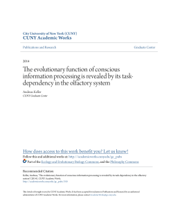 The evolutionary function of conscious information processing is