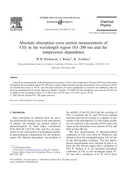 Absolute absorption cross section measurements of CO2 in the