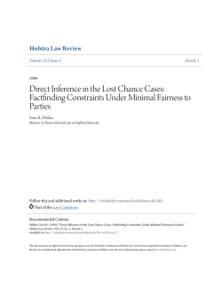 Direct Inference in the Lost Chance Cases