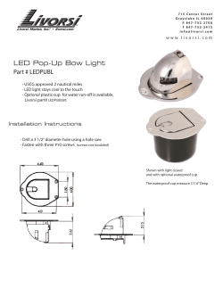 LED Pop-Up Bow Light Part # LEDPUBL
