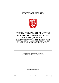 Energy from Waste Plant and Ramsar Review of